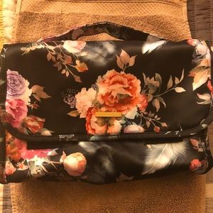 Floral cosmetic bag